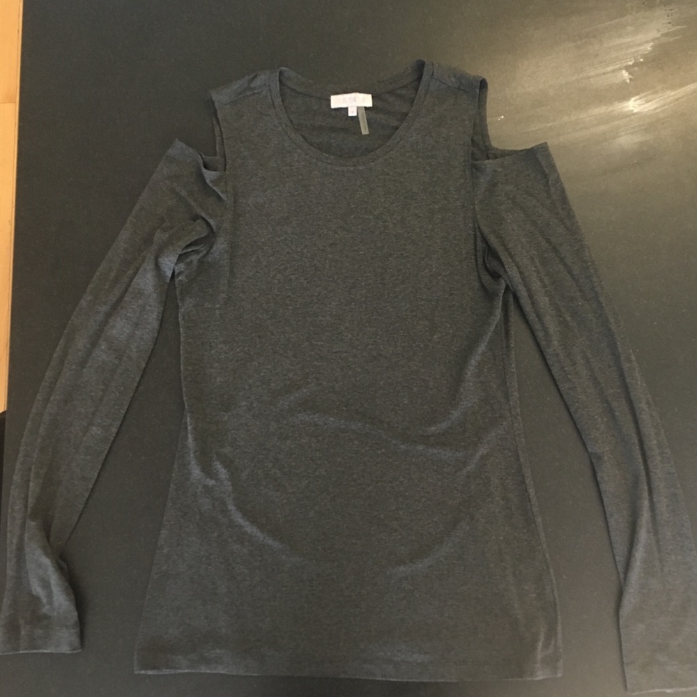 1. State Cold Shoulder Knit Top